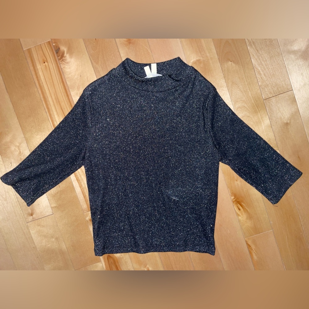 GARAGE| XS Sparkly Crop Shirt